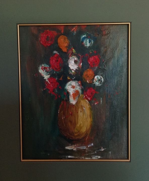 Pittura intitolato "bodegon-oleo-de-0-2…" da Fernando Enriquez, Opera d'arte originale, Olio