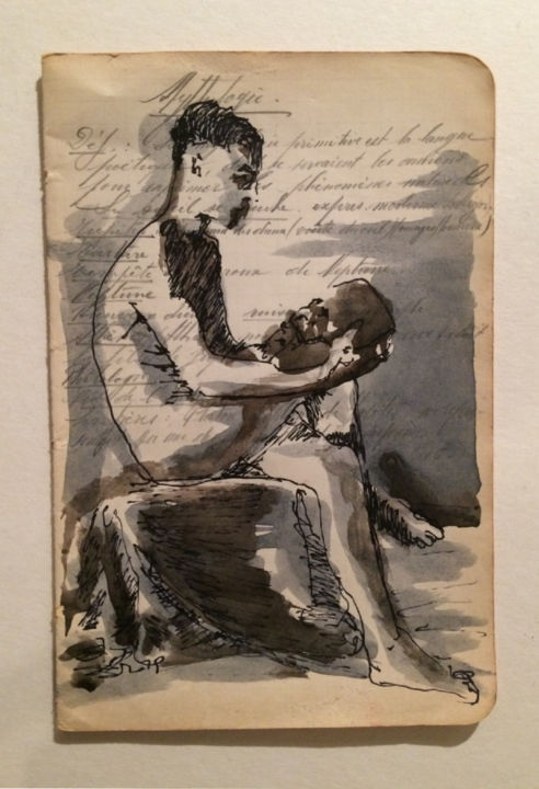 Peinture intitulée "Eros & Pornos.jpg" par Commission Hausermann, Œuvre d'art originale,