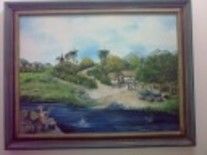 Pintura intitulada "paisagem2" por Conceição Amaral, Obras de arte originais