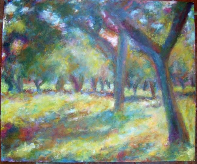 Pintura titulada "campo" por Maricruz Molina, Obra de arte original,