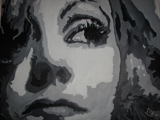 Painting titled "Greta Garbo" by Lisa De Coninck-Matitaputty, Original Artwork