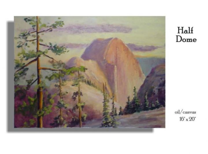 Painting titled "half dome" by Berry Connell, Original Artwork
