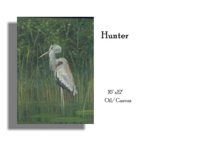 Painting titled "hunter" by Berry Connell, Original Artwork