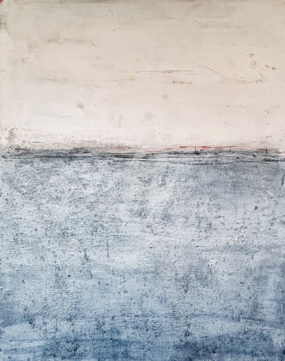 Pintura titulada "Raue See" por Conny Wachsmann, Obra de arte original, Acrílico Montado en Bastidor standard