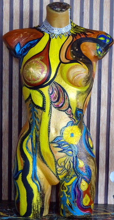 Sculpture titled "Mannequin 34" by Conrad Bloemers, Original Artwork, Acrylic