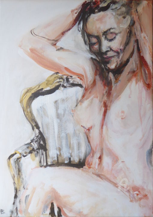 Painting titled "Femina Pura I" by Constance Robine, Original Artwork, Acrylic