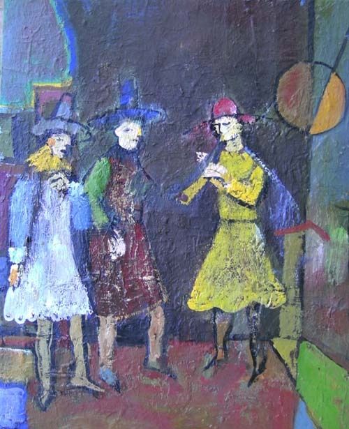 Pittura intitolato "nuova_canzone-31x37…" da Constantingalceava, Opera d'arte originale,