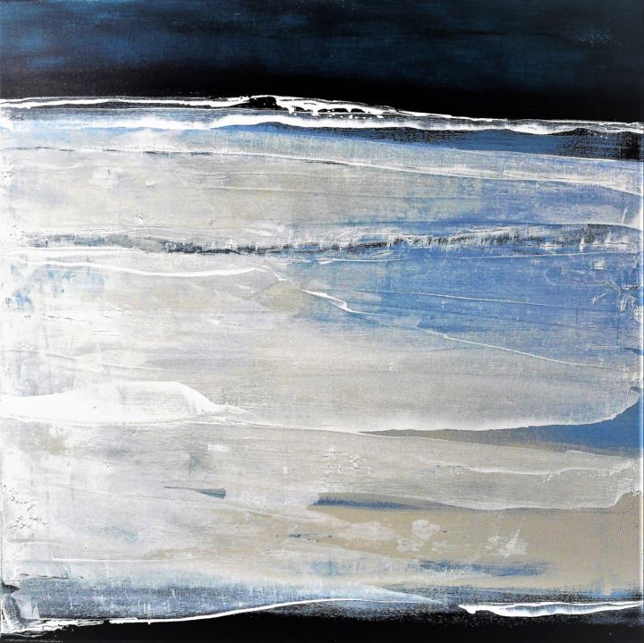 Peinture intitulée "série océan mer num…" par Jacky Robert, Œuvre d'art originale, Acrylique