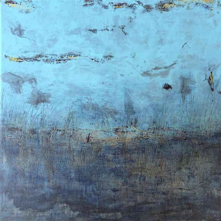 Painting titled "série océan mer num…" by Jacky Robert, Original Artwork, Acrylic