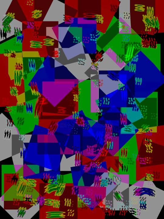 Digitale Kunst mit dem Titel "Christmas" von Greg Powell, Original-Kunstwerk, 2D digitale Arbeit