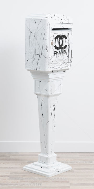 Design mit dem Titel "MAILBOX - BOITE AUX…" von Harissart, Original-Kunstwerk, Airbrush
