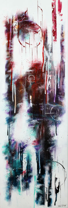 Peinture intitulée "Etrange Galaxie" par Tristan Wendlinger, Œuvre d'art originale, Acrylique