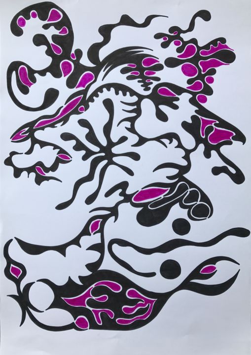 Dessin intitulée "david-lamouille-1.j…" par David Lamouille, Œuvre d'art originale, Marqueur