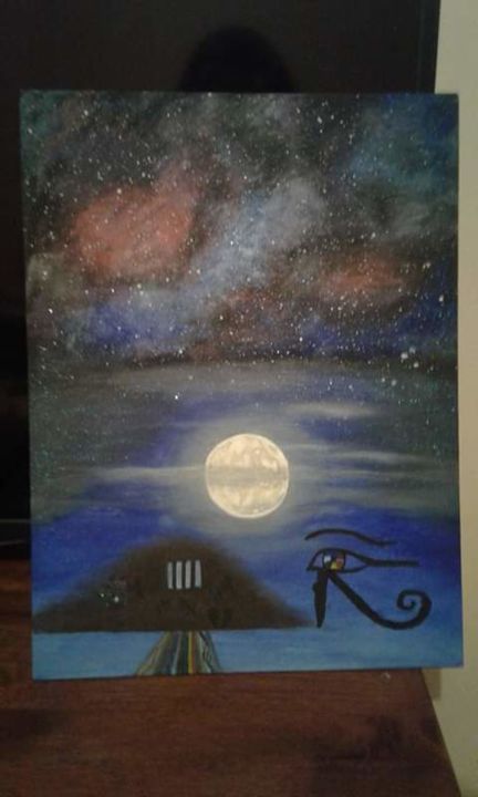 Painting titled "Autismapolis" by Moonlight, Original Artwork