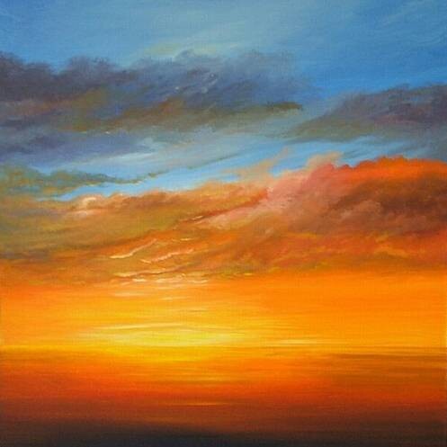 Painting titled "A New Day's Promise" by Ros Callander, Original Artwork