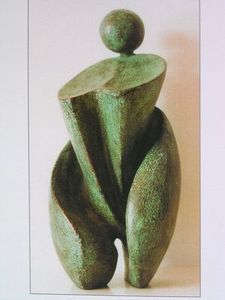 Sculpture intitulée "Vénus" par Content, Œuvre d'art originale