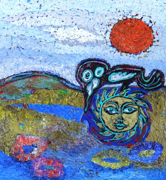 Malerei mit dem Titel "spring" von Tilman Flatt, Original-Kunstwerk, Acryl