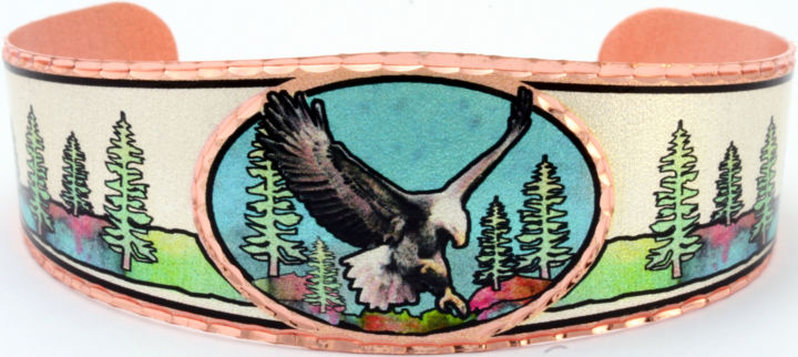 Artcraft titled "Handmade Eagle Brac…" by Jenn Webb, Original Artwork, Jewelry