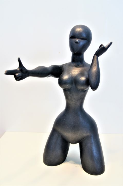 Sculpture intitulée "Bang-bang "série El…" par Jc Cronel, Œuvre d'art originale, Plâtre
