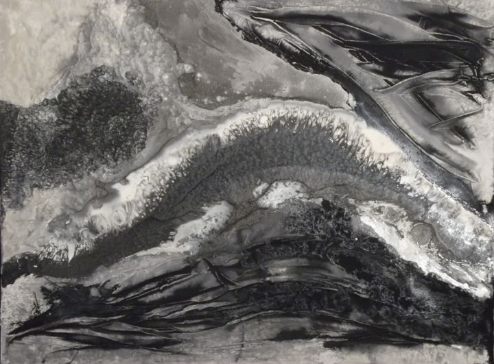 Pittura intitolato "L'insondable" da Coralie Giboz, Opera d'arte originale, Acrilico