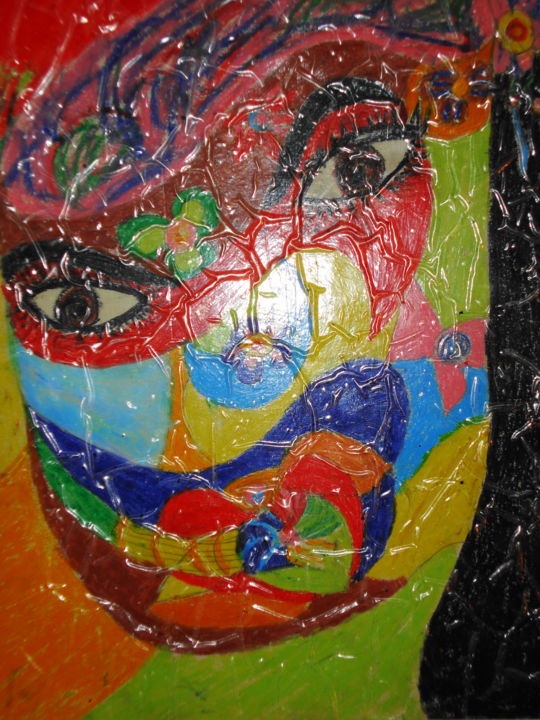 "face.jpg" başlıklı Resim Coralie Serge tarafından, Orijinal sanat, Pastel
