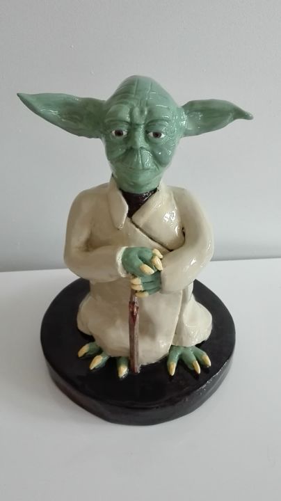 Maitre Yoda Sculpture By Coralie Petit Artmajeur