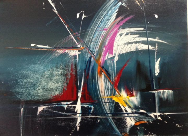 Peinture intitulée "AIR MARIN" par Coraline Ravidat, Œuvre d'art originale,
