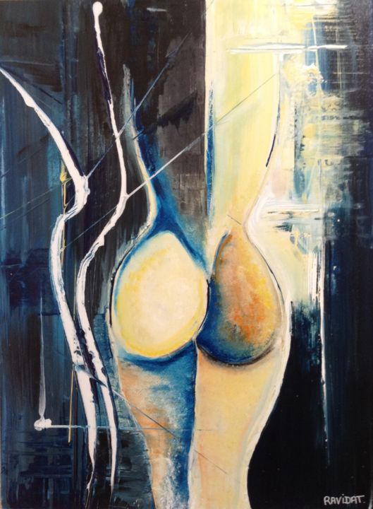 Peinture intitulée "SONGE DE FEMME" par Coraline Ravidat, Œuvre d'art originale, Acrylique