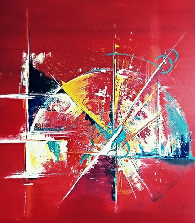 Peinture intitulée "LA VIE COMPTEE" par Coraline Ravidat, Œuvre d'art originale, Acrylique