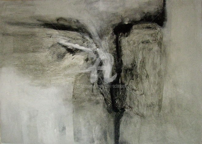 Malerei mit dem Titel "land wirren" von Cori  Schubert, Original-Kunstwerk, Acryl