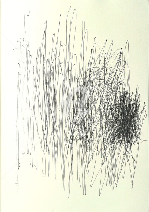 Рисунок под названием "denkend" - Cori  Schubert, Подлинное произведение искусства