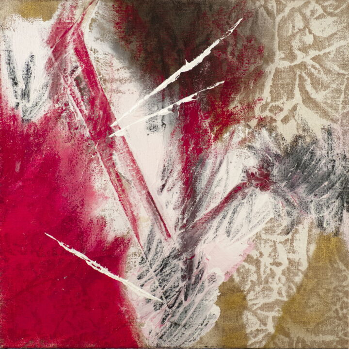 Malerei mit dem Titel "1995-Rouge-2" von Corine Sylvia Congiu, Original-Kunstwerk, Acryl