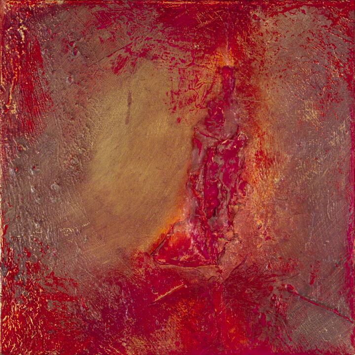 Peinture intitulée "2006-Rouge-huile-1" par Corine Sylvia Congiu, Œuvre d'art originale, Huile