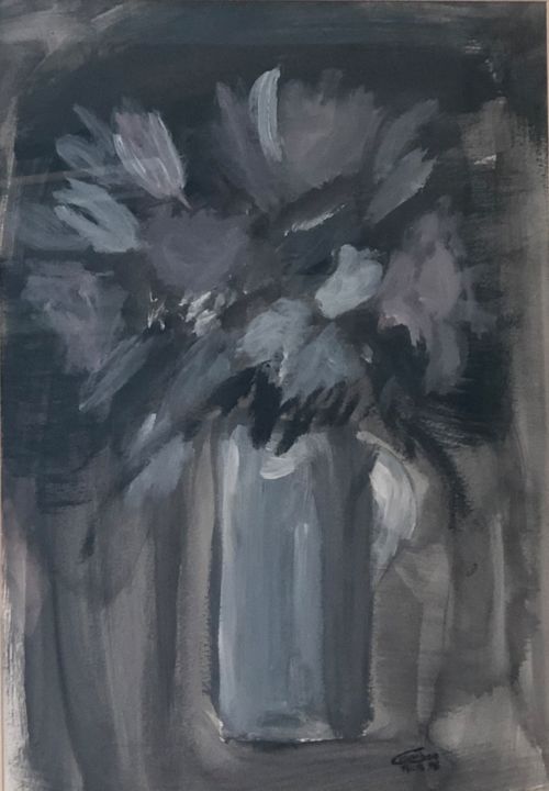 Pittura intitolato "bouquet 2" da Corinne Cauquil, Opera d'arte originale, Acrilico