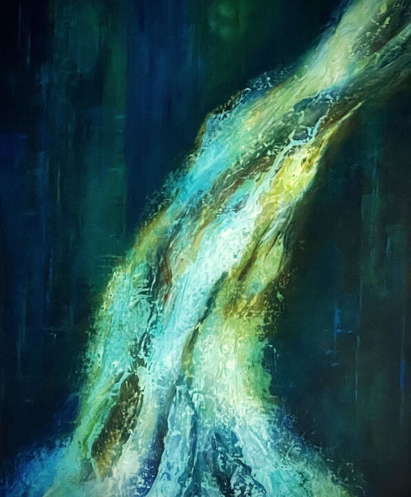 Painting titled "Effervescence" by Corinne Lawson, Original Artwork, Acrylic