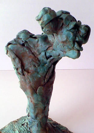 Sculptuur getiteld "25cm_bronze_3_corin…" door Corinne Pagny, Origineel Kunstwerk