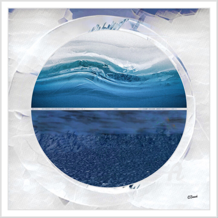 Arte digitale intitolato "Artique un océan en…" da Corinne Sassi (Cjr sassi), Opera d'arte originale, Fotografia digitale