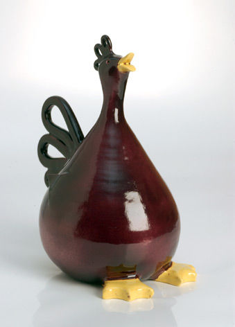 Sculpture titled "OISEAU CHANTEUR" by Corinne Chevalier, Original Artwork, Ceramics