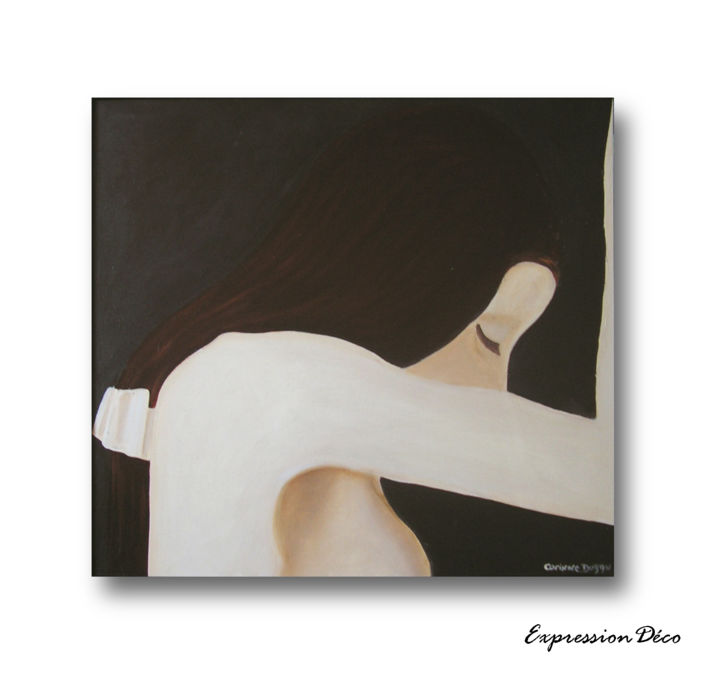 Peinture intitulée "Elle" par Corinne Duran, Œuvre d'art originale,