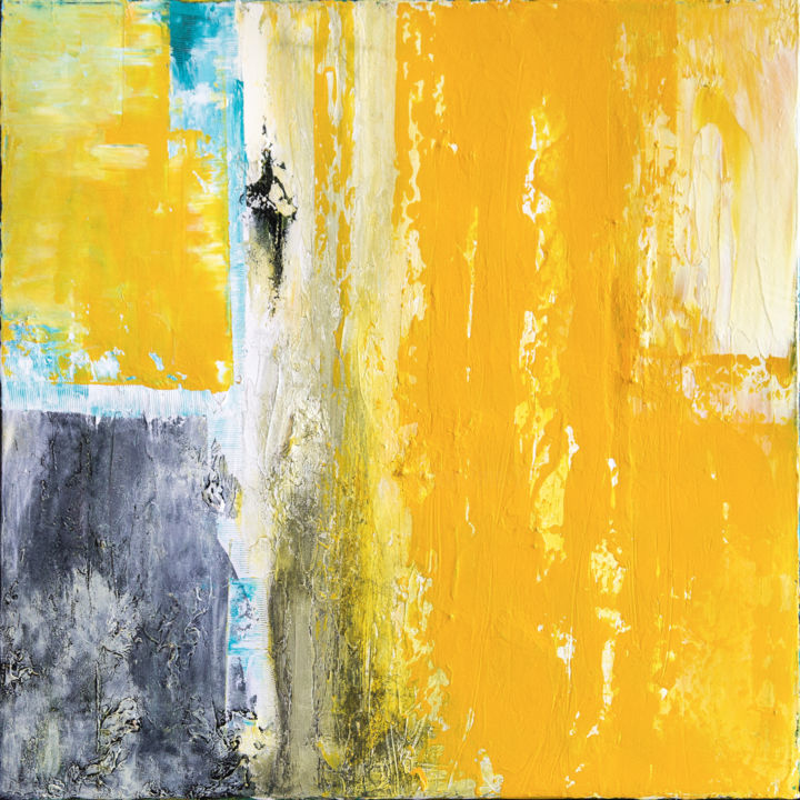 Pittura intitolato "Beyond borders | 90…" da Cornelia Petrea, Opera d'arte originale, Acrilico Montato su Barella di tela