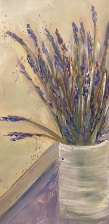 Pintura titulada "Lavender" por Cornelie Wolff, Obra de arte original, Oleo