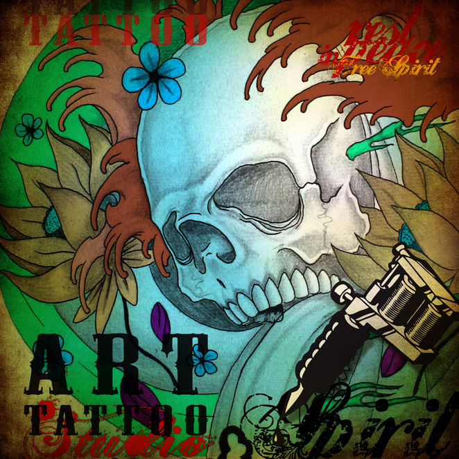 Digital Arts titled "tattoo-big.jpg" by David Ramos, Original Artwork