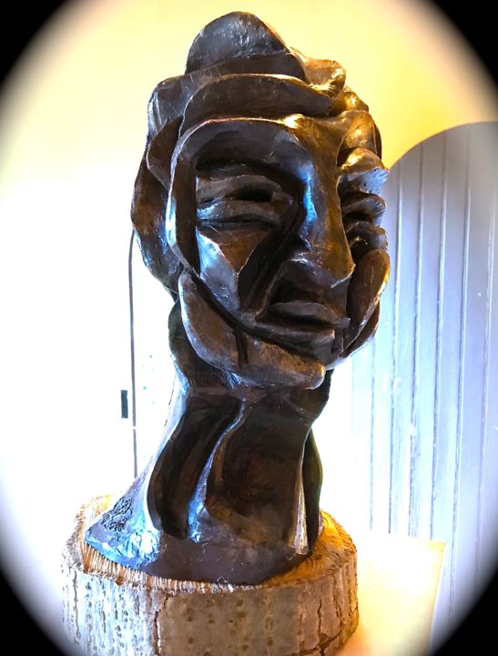 Sculpture titled "BEL_CANTO_1-terrecu…" by Arcaroc, Original Artwork, Terra cotta