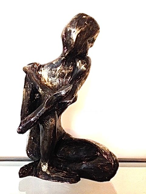 Skulptur mit dem Titel "SOLLASI_1-terrecuit…" von Arcaroc, Original-Kunstwerk, Terra cotta