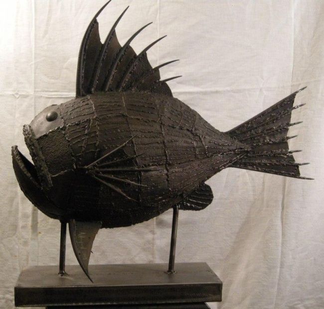 Sculpture intitulée "patibulaire" par Philippe Affagard, Œuvre d'art originale, Métaux