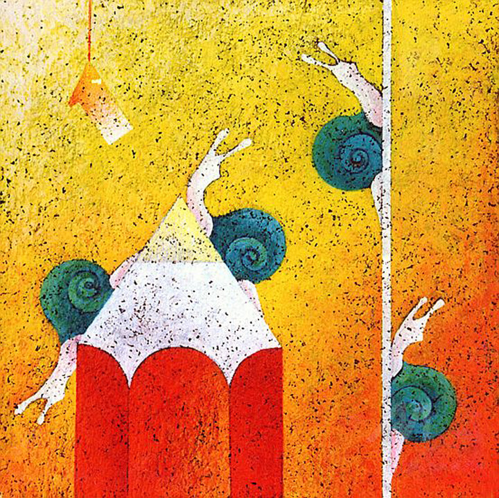 Pittura intitolato "Prima uscita" da Corrado Alderucci, Opera d'arte originale, Acrilico