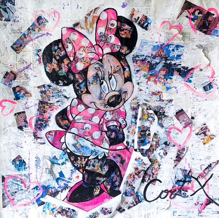 Painting titled "MINNIE" by Cortx, Original Artwork, Acrylic