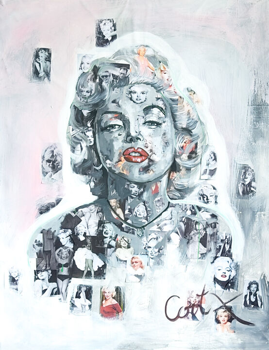 Painting titled "MARYLIN MONROE" by Cortx, Original Artwork, Acrylic