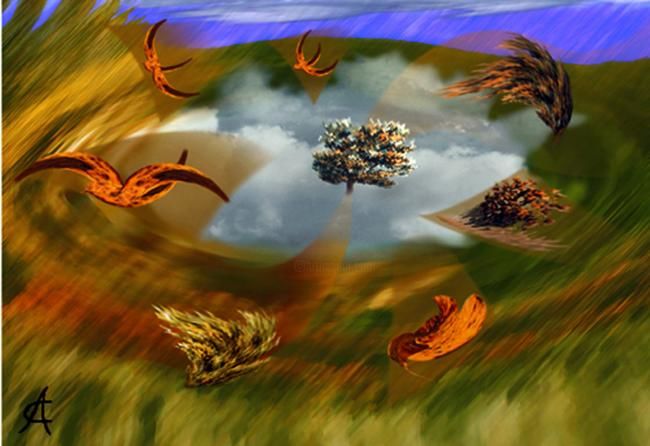 Arte digitale intitolato "Autumn" da Cosimo Antonicelli, Opera d'arte originale