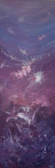 Painting titled "Effervescence Cosmi…" by Angel'Art, Original Artwork